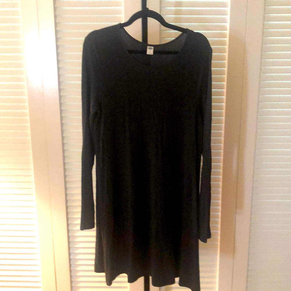 Size Large Long Sleeve Old Navy Gray Dress